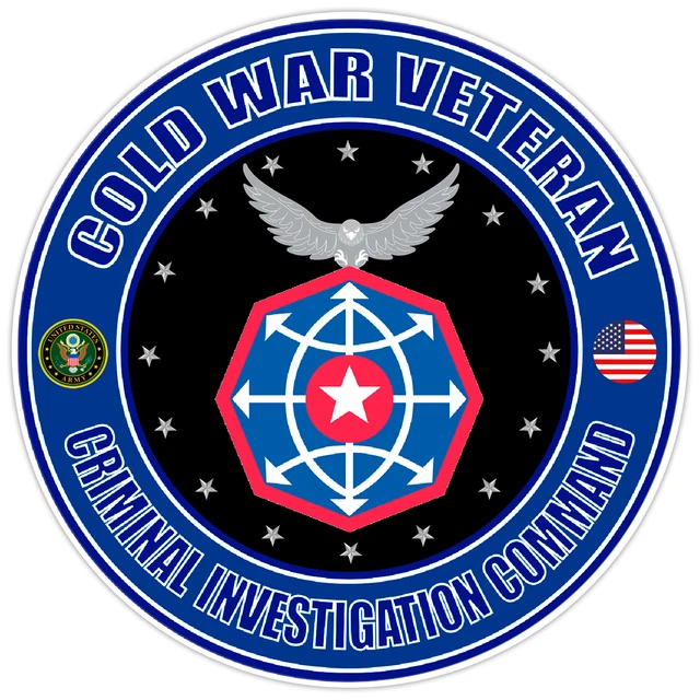 DOPASTICKER Cold War Veteran Criminal Investigation Command Sticker ...