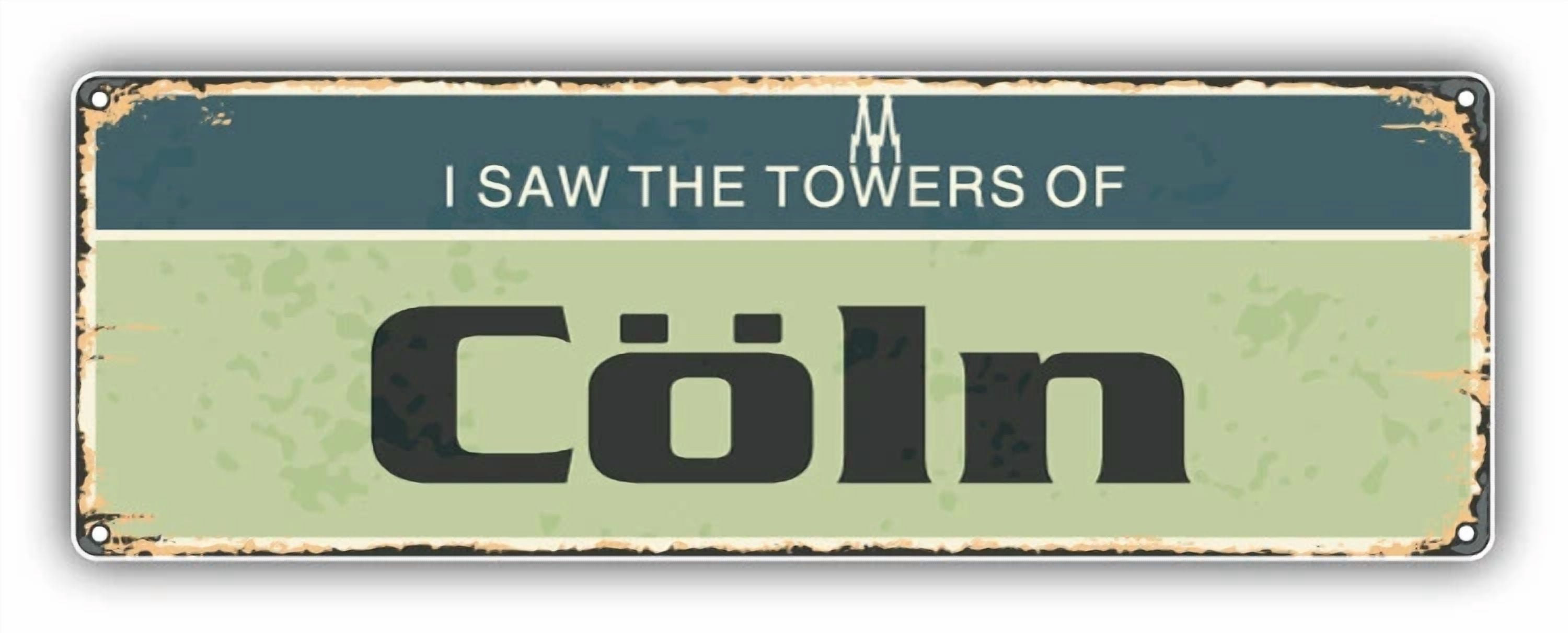 DOPASTICKER Coln Retro Travel Tin Sign Car Bumper Sticker Decal ...