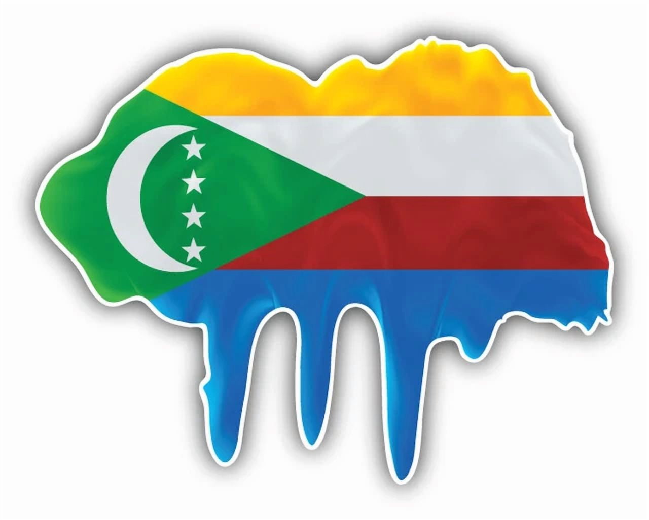 Pin's (épinglette) Drapeau Comores - 2 x 2 cm
