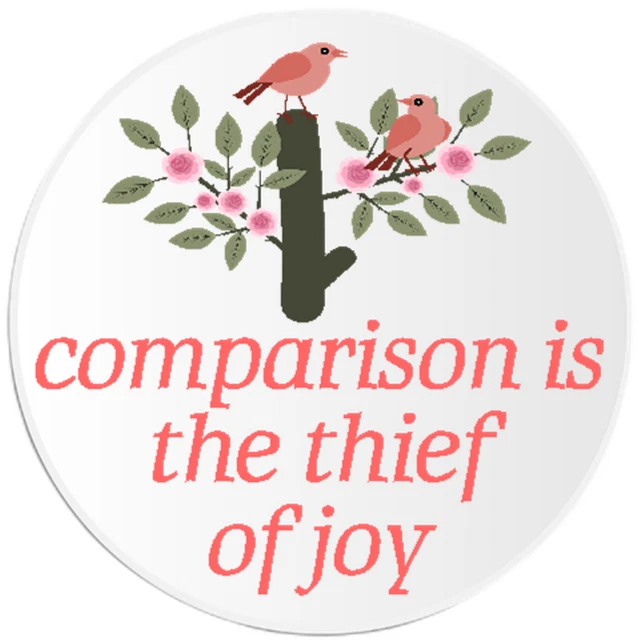 DOPASTICKER Comparison Is The Thief Of Joy Sticker Phone Decal Water ...