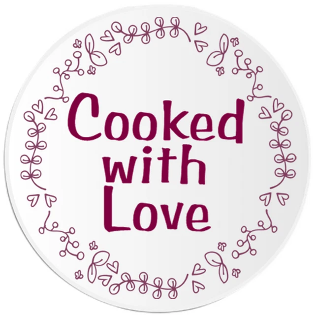 DOPASTICKER Cooked With Love, Meal Food Phone Decal Water Bottle ...