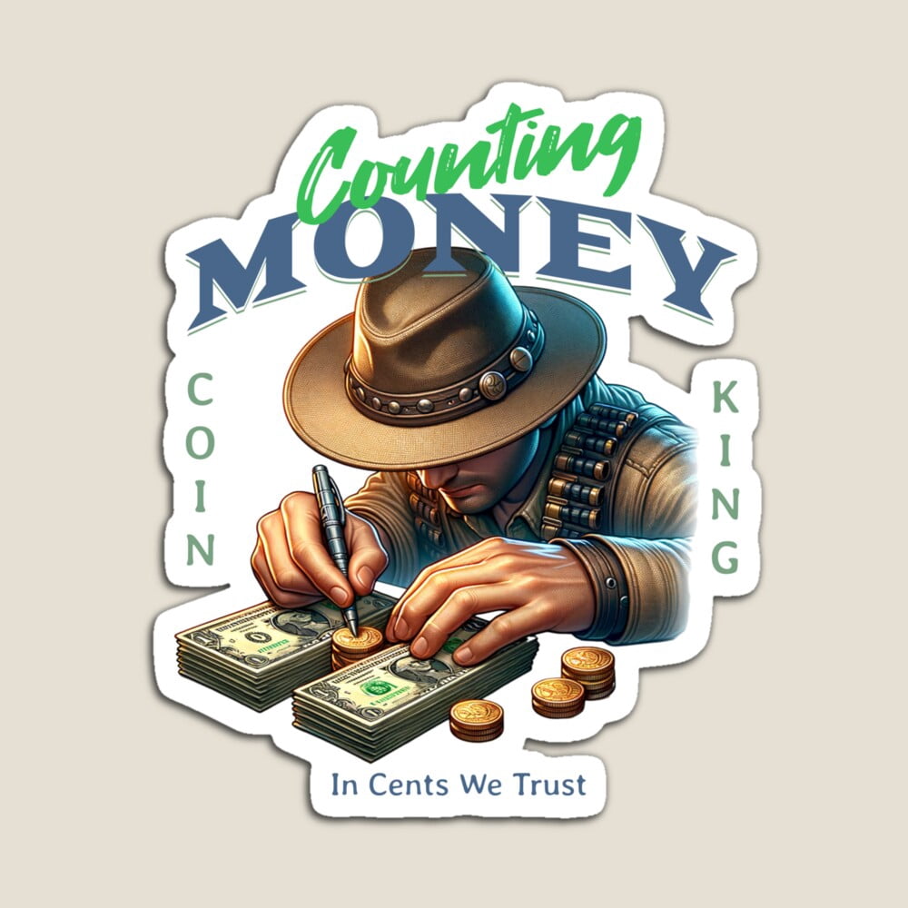 DOPASTICKER Counting Money Sticker Hot Trending Stickers Phone Decal ...