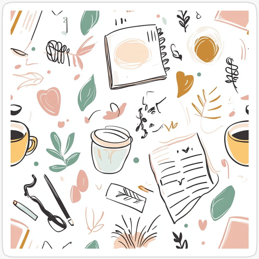 DOPASTICKER Cozy Moments For Writing Sticker Phone Decal Water Bottle ...