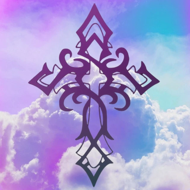 DOPASTICKER Cross Sticker Heaven Faith Eternity Love Christian Loss ...