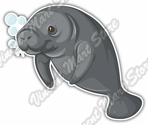 DOPASTICKER Cute Elephant Seal Earless Sea Arctic Ocean Car Sticker ...
