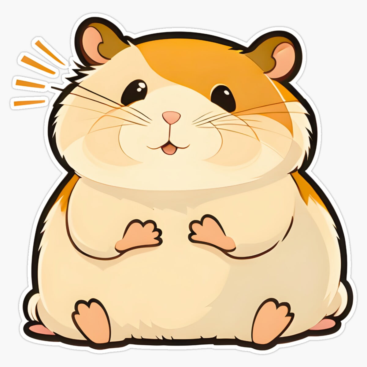Hamseter Sticker DOPASTICKER Cute Hamster Sticker, Phone Sticker Car Stickers, Birthday ...