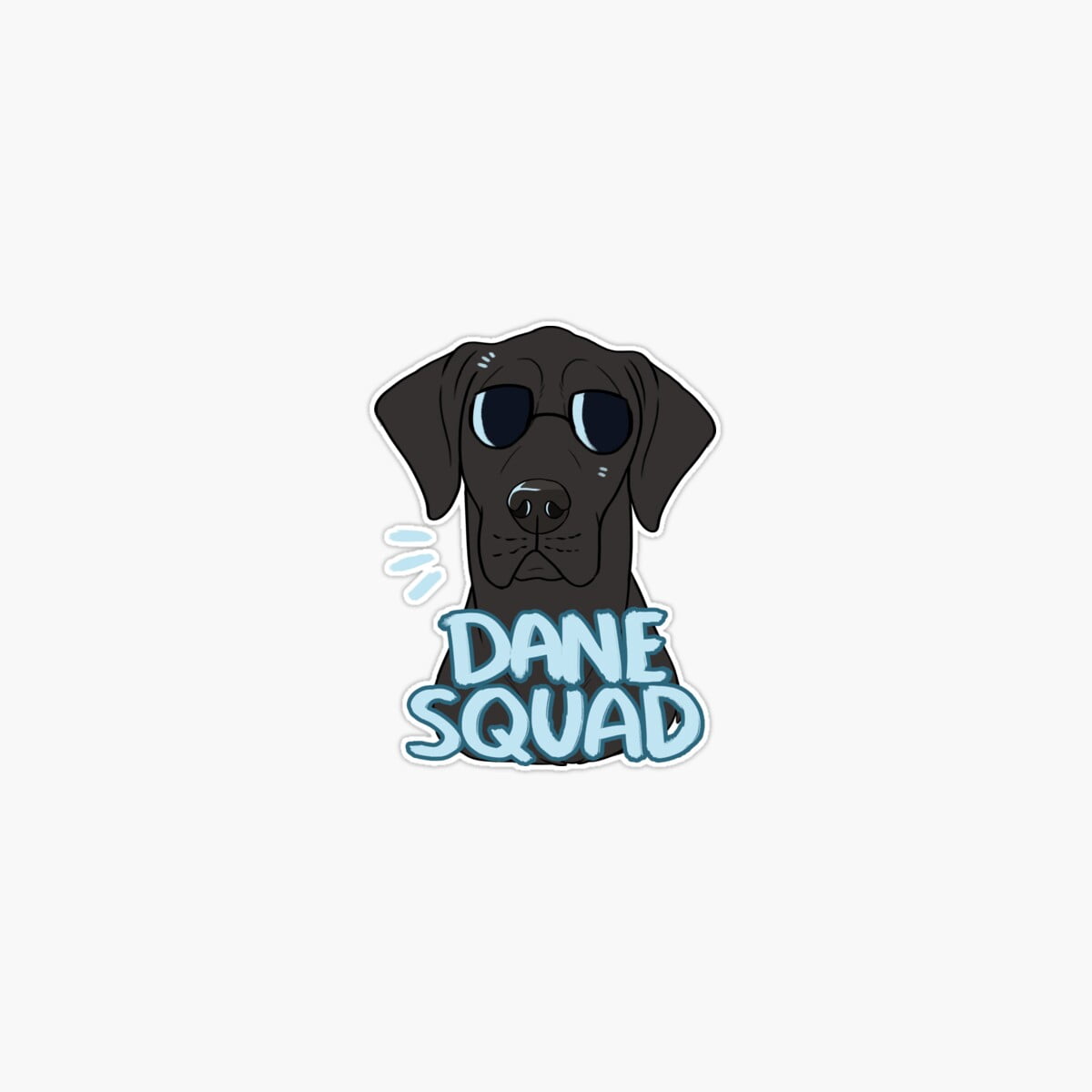 Dane Cook Sticker DOPASTICKER Dane Squad (Black) Sticker, Phone Sticker Car Stickers ...