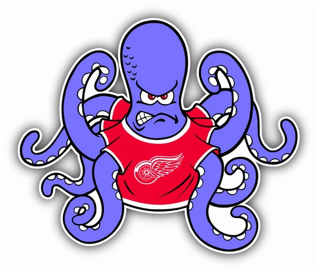 DOPASTICKER Detroit Red Wings Hockey Sport Logo Car Sticker Phone Water ...