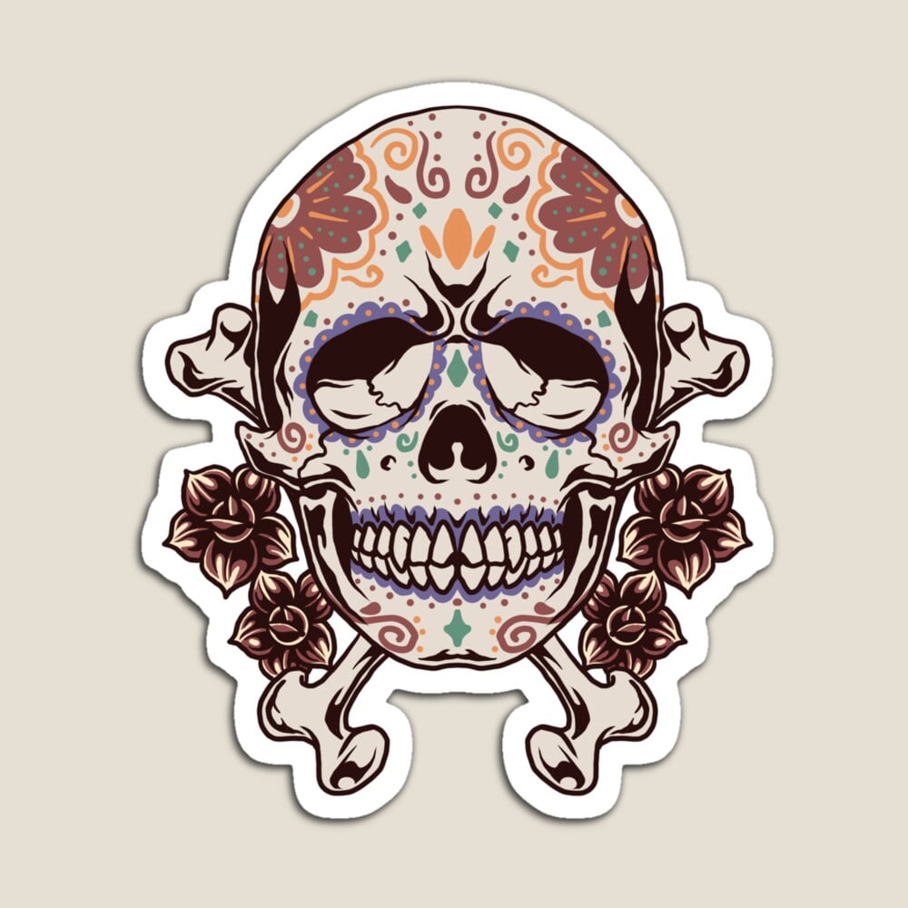 DOPASTICKER Dia De Los Muertos Sticker Decorative Laptop, Phone ...