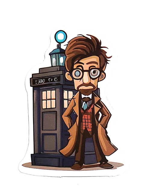 DOPASTICKER Doctor Who Tardis Dalek Cybermen Weeping Angel Bbc Sticker ...