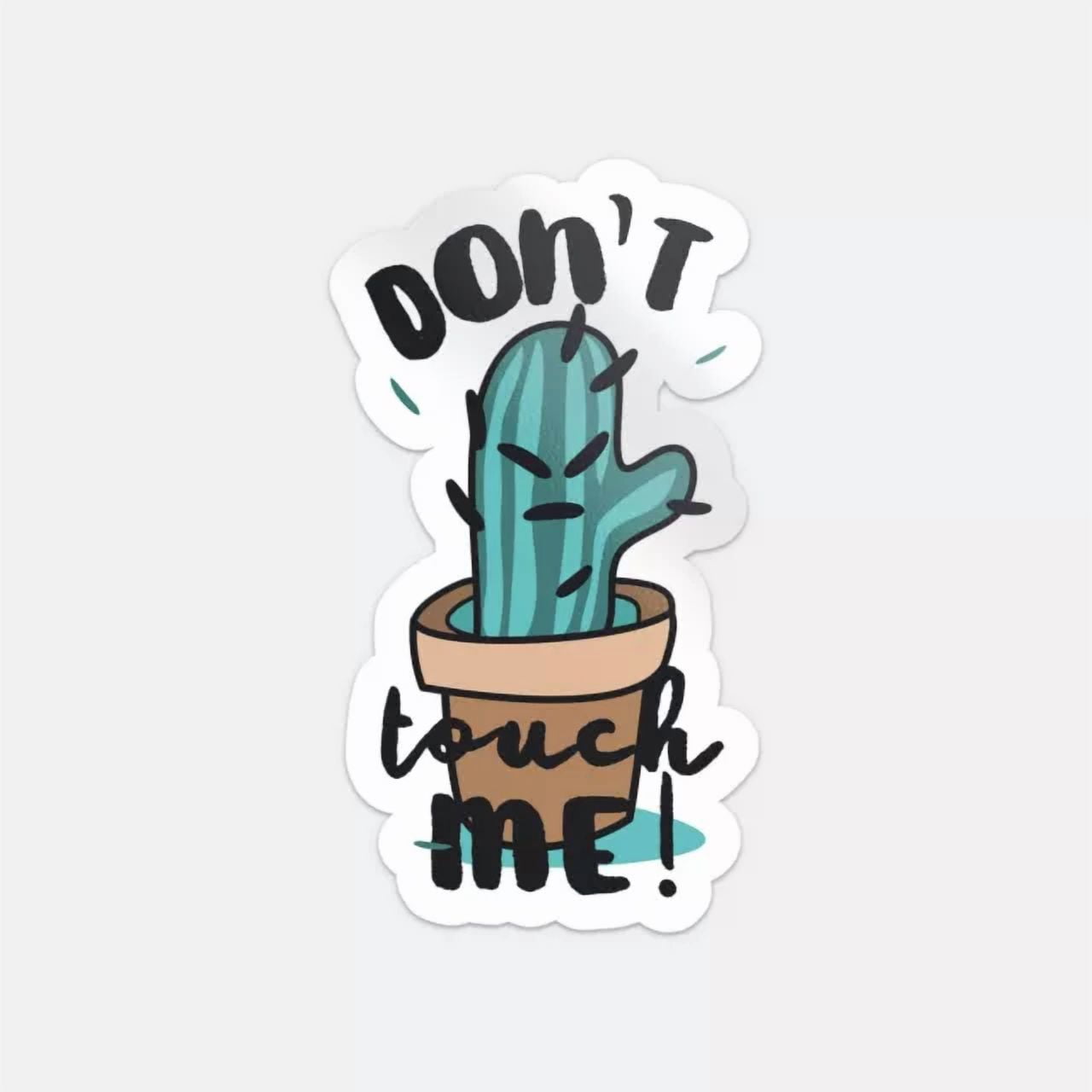 DOPASTICKER Dont Touch Me Sticker Decal Phone Decal Water Bottle ...