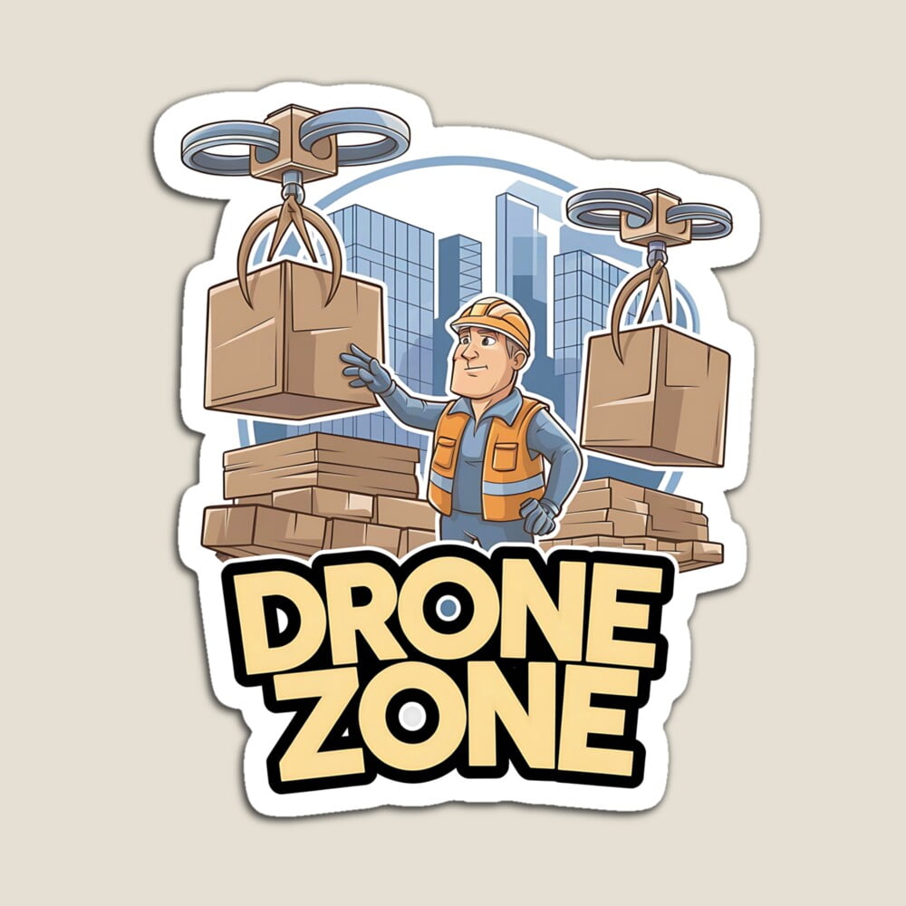 DOPASTICKER Drone Zone - Flying Drones Sticker - 5867 Hot Trending ...