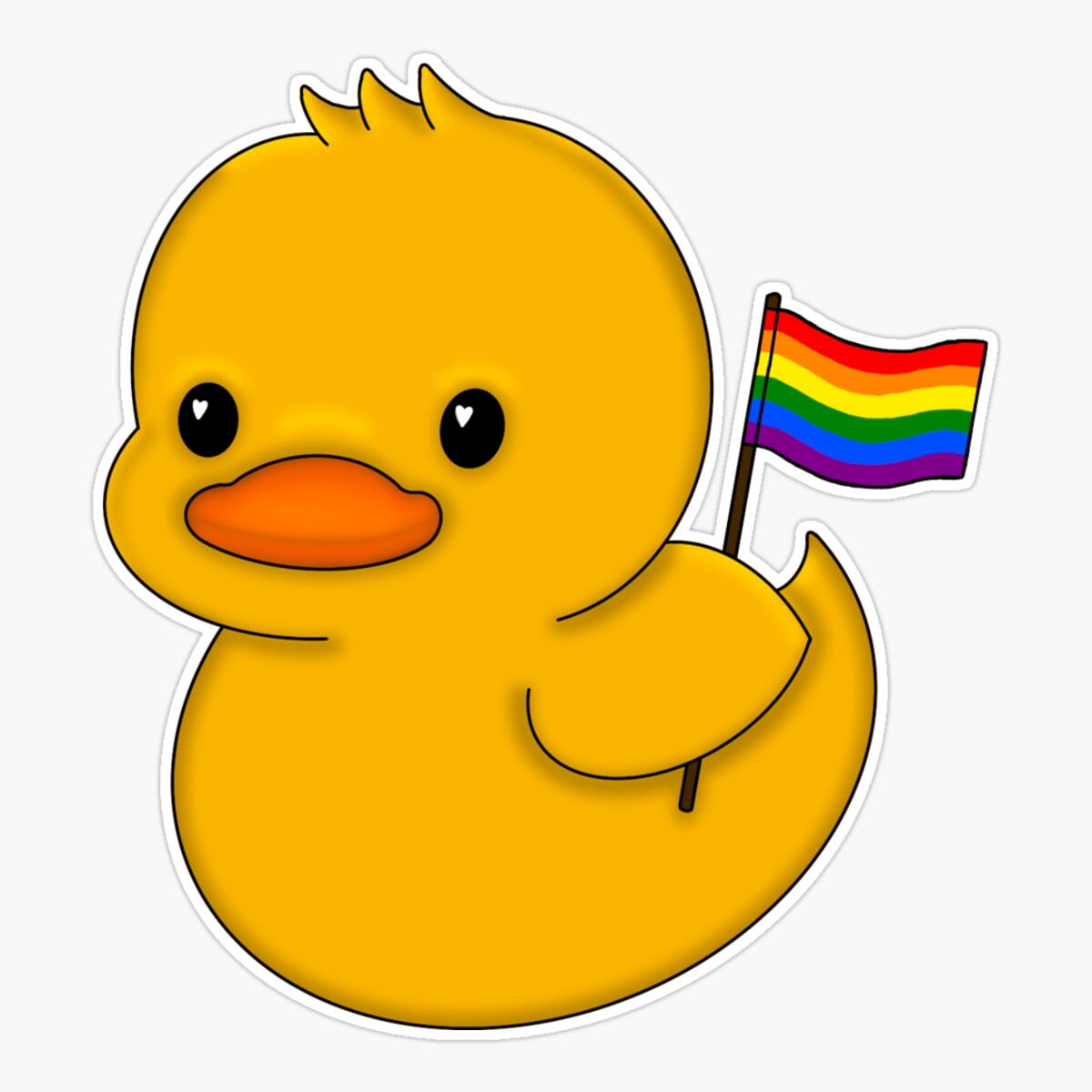 DOPASTICKER Duck Sticker, Phone Sticker Water Bottle Stickers Car ...