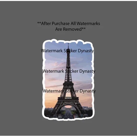 DOPASTICKER Eiffel Tower Sticker France French Architecture Travel ...
