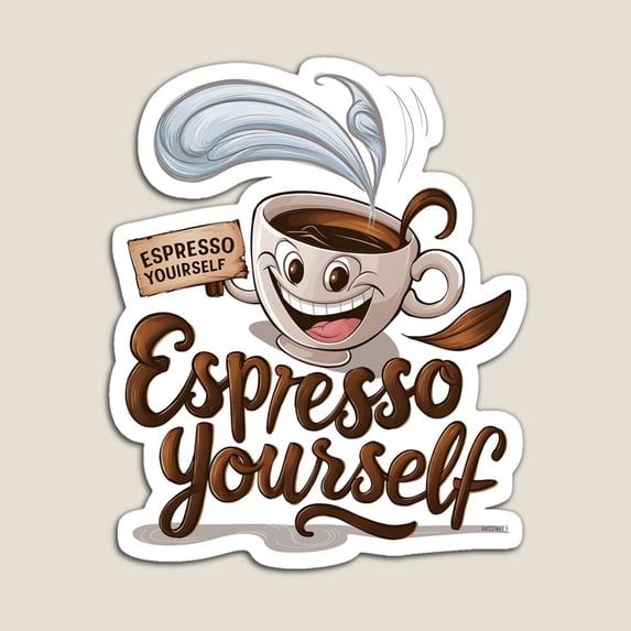 DOPASTICKER Espresso Yourse.Lf - Less Espresso - Coffeeology - Cafeine ...