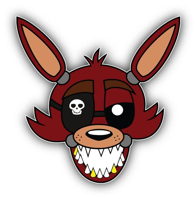 DOPASTICKER Five Nights At Freddy'S Cartoon Foxy Sticker, Phone Decal ...