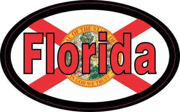 DOPASTICKER Flag Oval Florida Sticker Phone Sticker, Latop Sticker ...