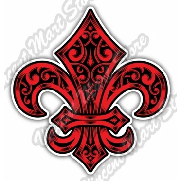 PantherPixel Lily Sticker – Fleur De Lys Florence Decor – Car Window Laptop Decal – Customizable – Glossy – Made In Germany