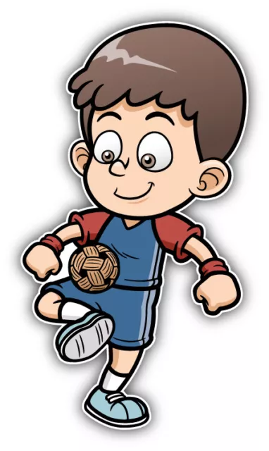 DOPASTICKER Football Player Boy Cartoon Car Sticker Phone Decal Water