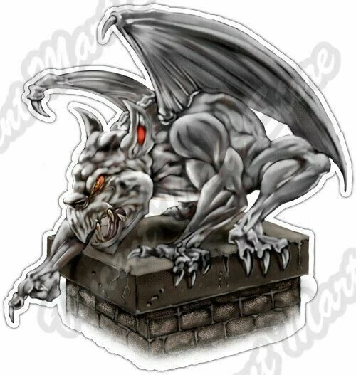 DOPASTICKER Gargoyle Statue Evil Devil Hell Car Window Sticker Decal ...
