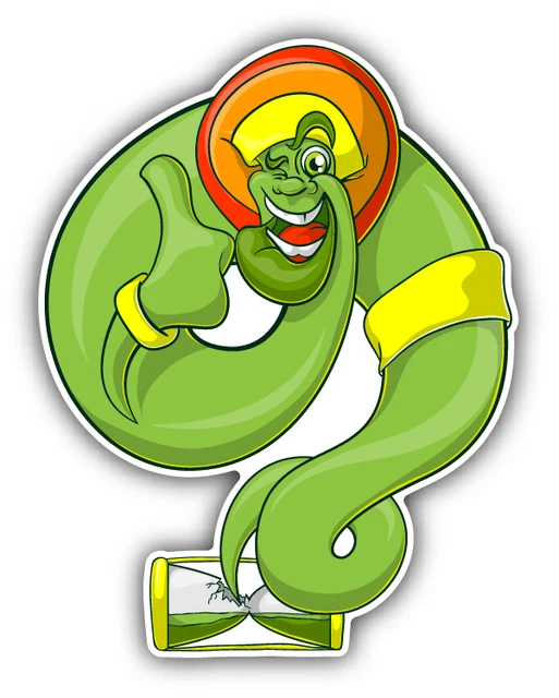 DOPASTICKER Genie Rastaman Cartoon Car Sticker Phone Water Bottle ...