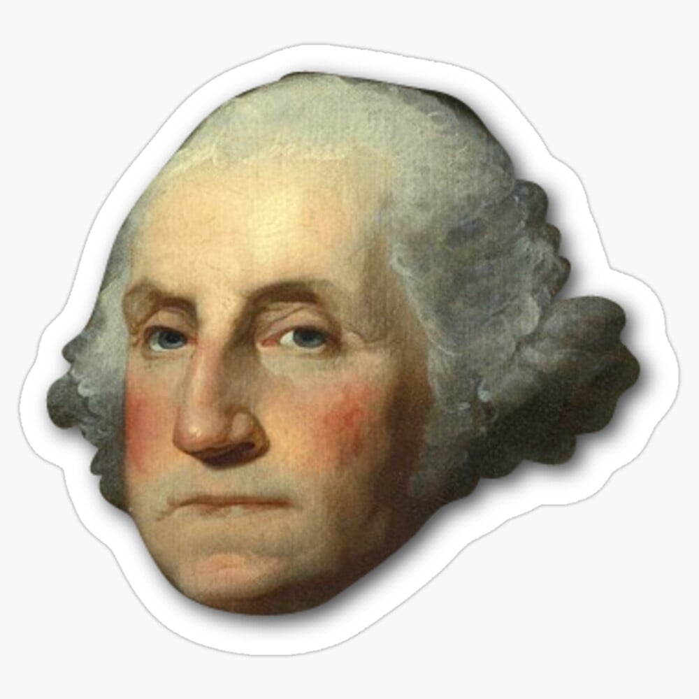DOPASTICKER George Washington Sticker Fourth Of July Sticker, Memorial ...