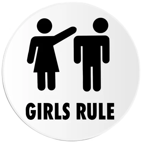 DOPASTICKER Girls Rule Sticker, Feminist Feminism Women Phone Decal ...