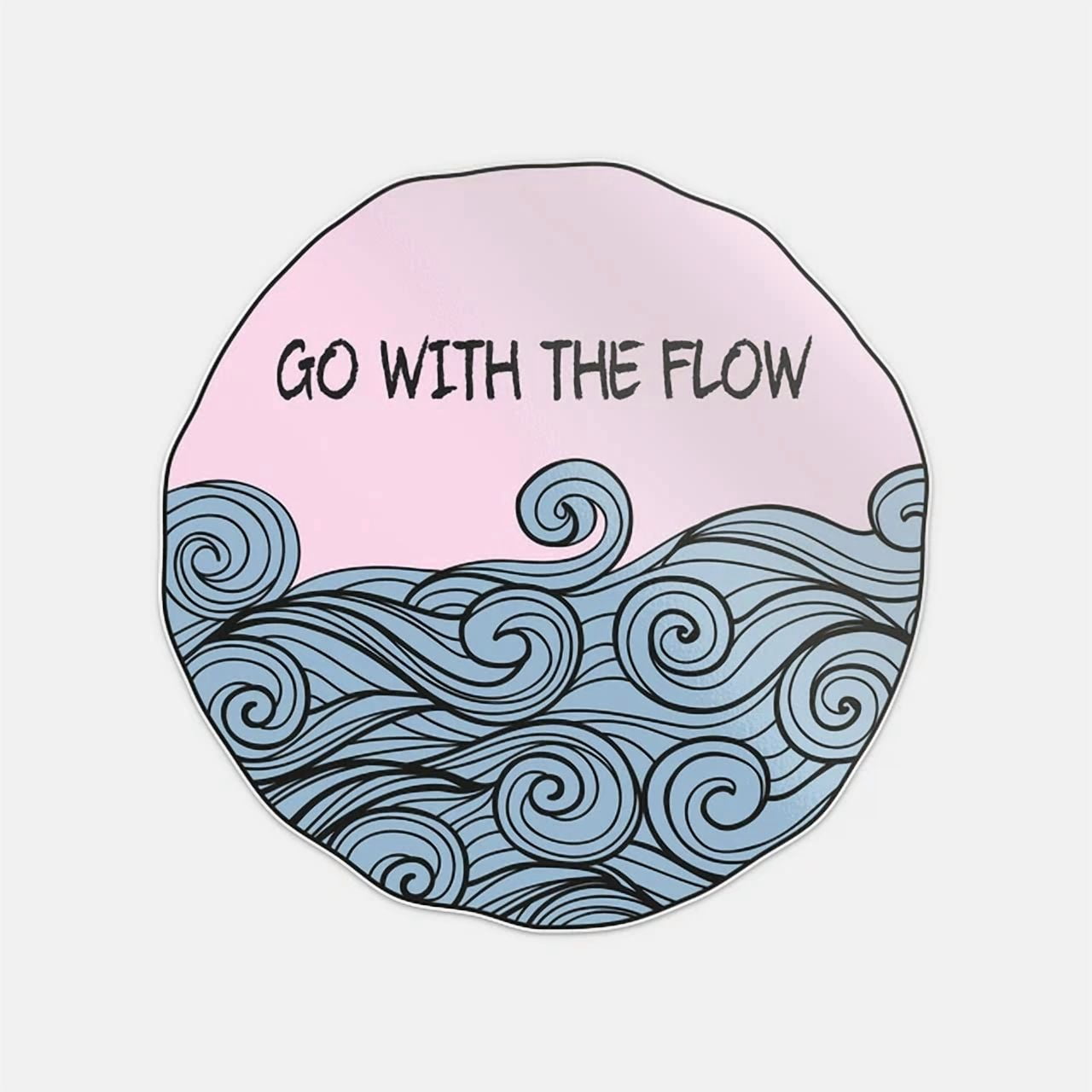 DOPASTICKER Go With The Flow Sticker Decal Phone Decal Water Bottle ...