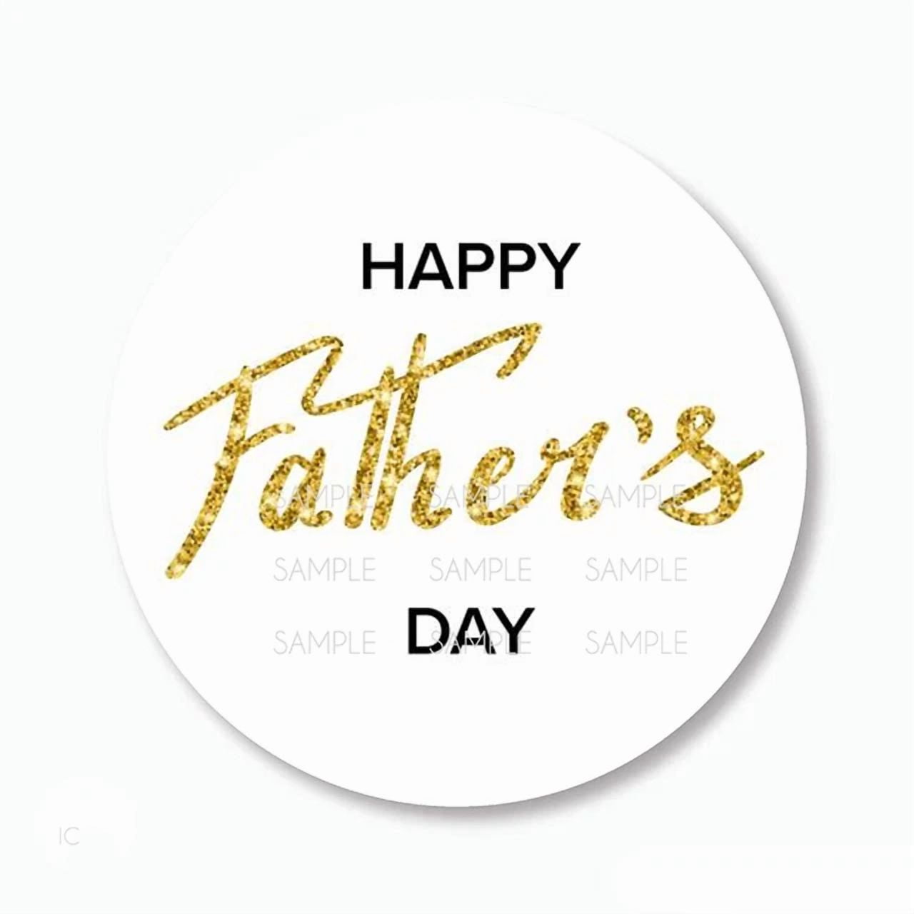 DOPASTICKER Golden Happy Father'S Day Stickers Phone Decal Water Bottle ...