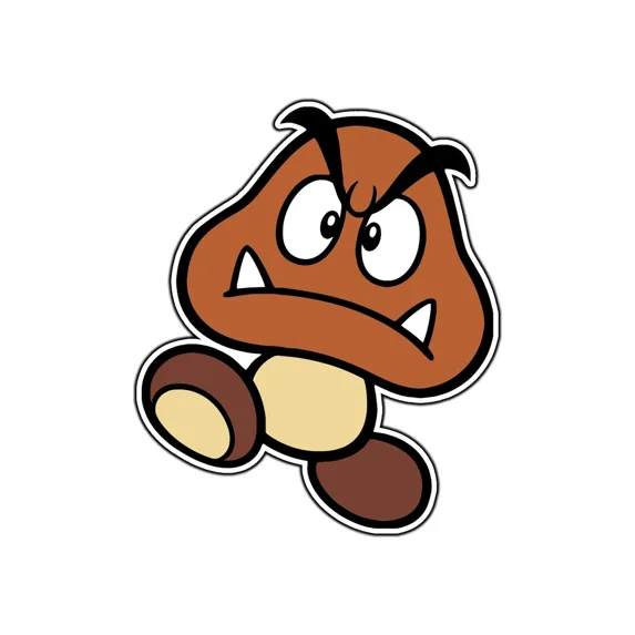DOPASTICKER Goomba 2D Sticker Decal Phone Decal Water Bottle Stickers ...