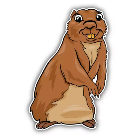 DOPASTICKER Gopher Animal Sticker Decal Phone Decal Water Bottle ...