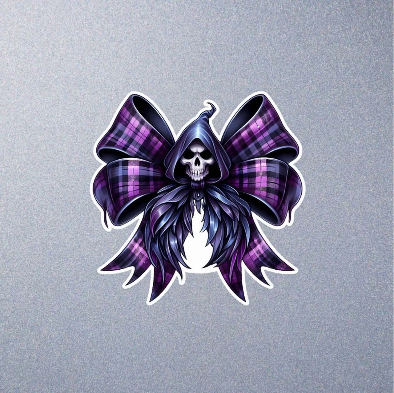 Hal Sticker DOPASTICKER Gothic Hal.Low.Een Bow Car Sticker, Laptop Decal, Water ...