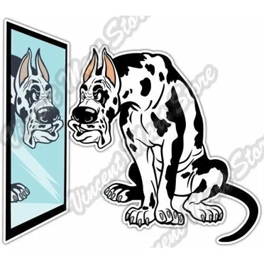Great Dane V6 Dog Breed Silhouette Custom Vinyl Decal...