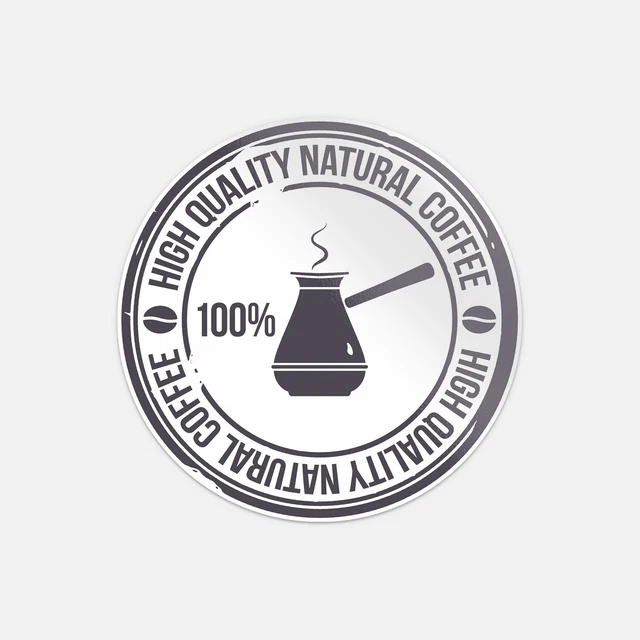 DOPASTICKER Grunge Coffe Original Coffee Sticker Phone Decal Water ...