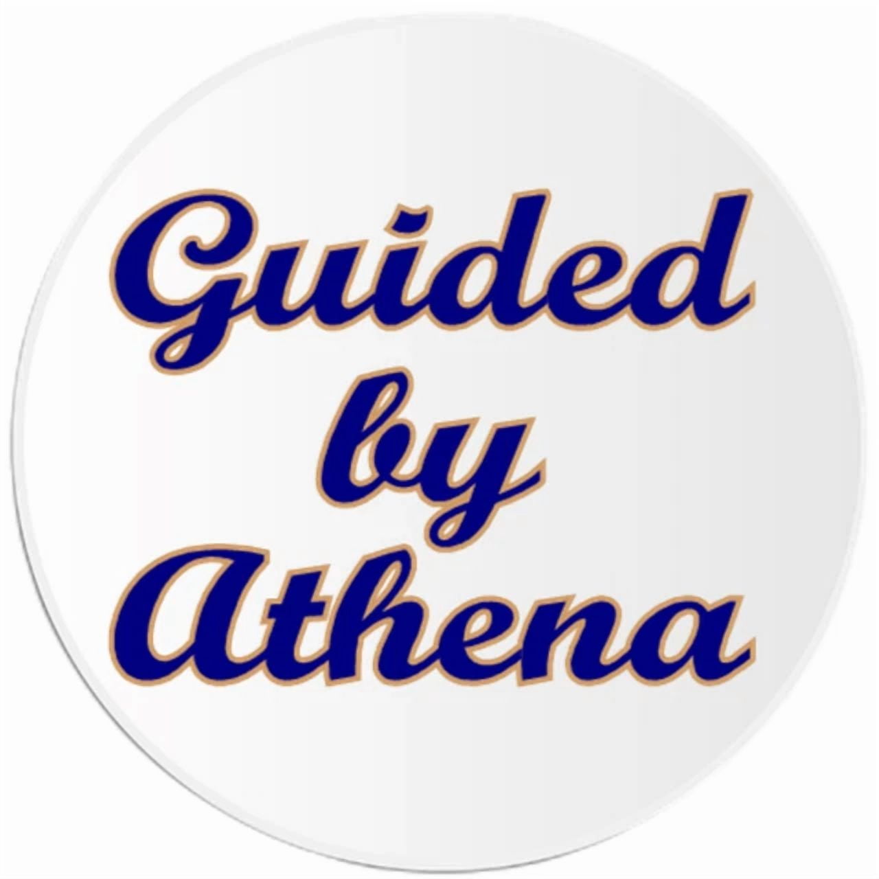 DOPASTICKER Guided By Athena Sticker, Greek Mythology Goddess Phone ...