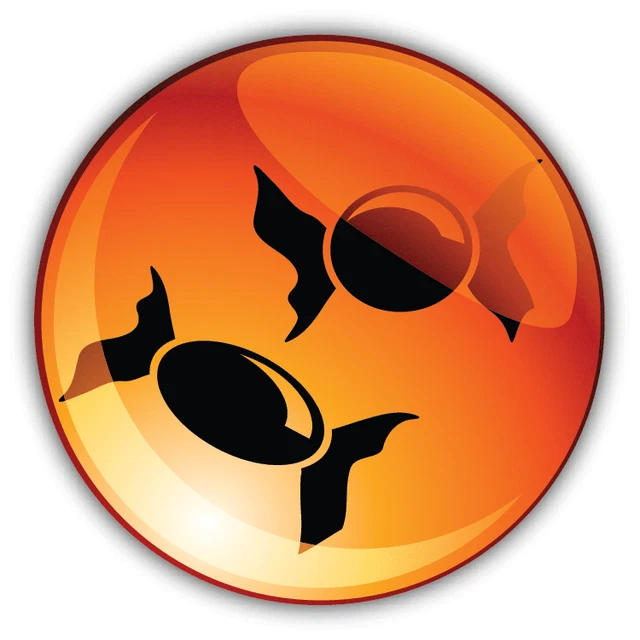 Hal Sticker DOPASTICKER Hal.Low.Een Candy Button Car Sticker Phone Water Bottle ...
