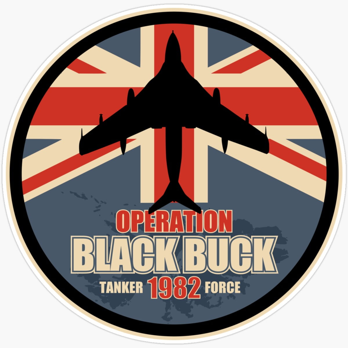 DOPASTICKER Handley Page Victor - Operation Black Buck 1982 Tanker ...