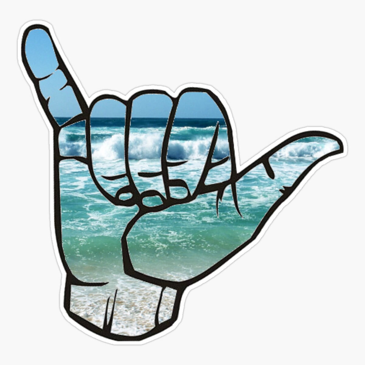 DOPASTICKER Hang Loose Sticker, Phone Sticker Car Stickers, Birthday ...