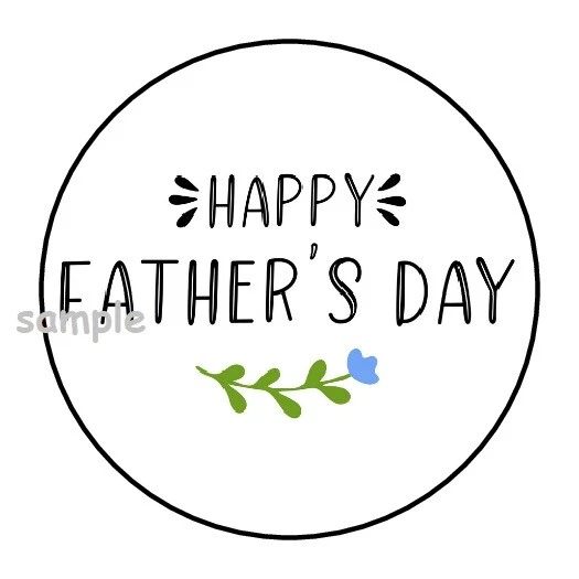 DOPASTICKER Happy Father'S Day Stickers Floral Flower Phone Decal Water ...