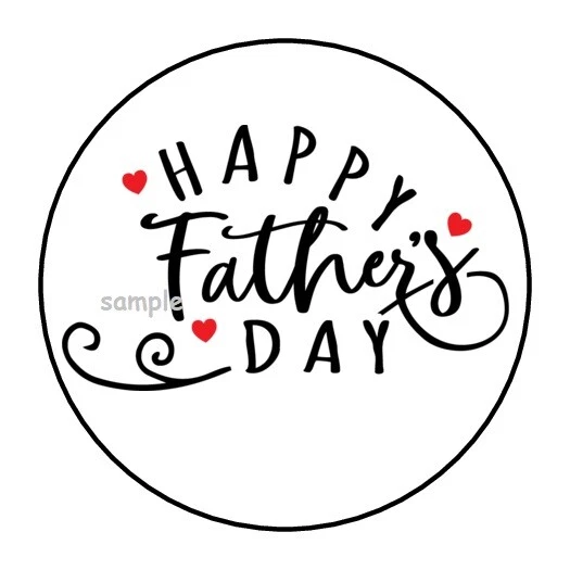 DOPASTICKER Happy Father'S Day Stickers Gifts Hearts Phone Decal Water ...