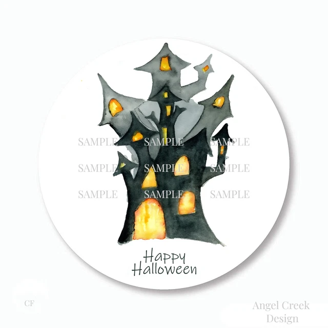 Hal Sticker DOPASTICKER Haunted House Hal.Low.Een Scrapbook Stickers Phone Decal ...
