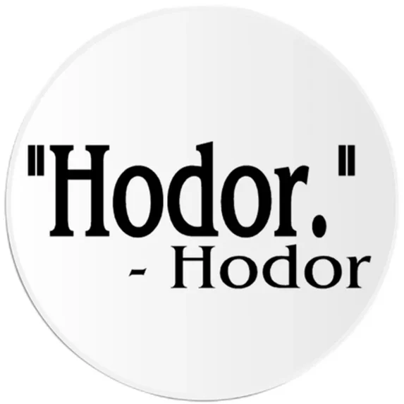 DOPASTICKER Hodor Quote Sticker, Phone Decal Water Bottle Stickers ...