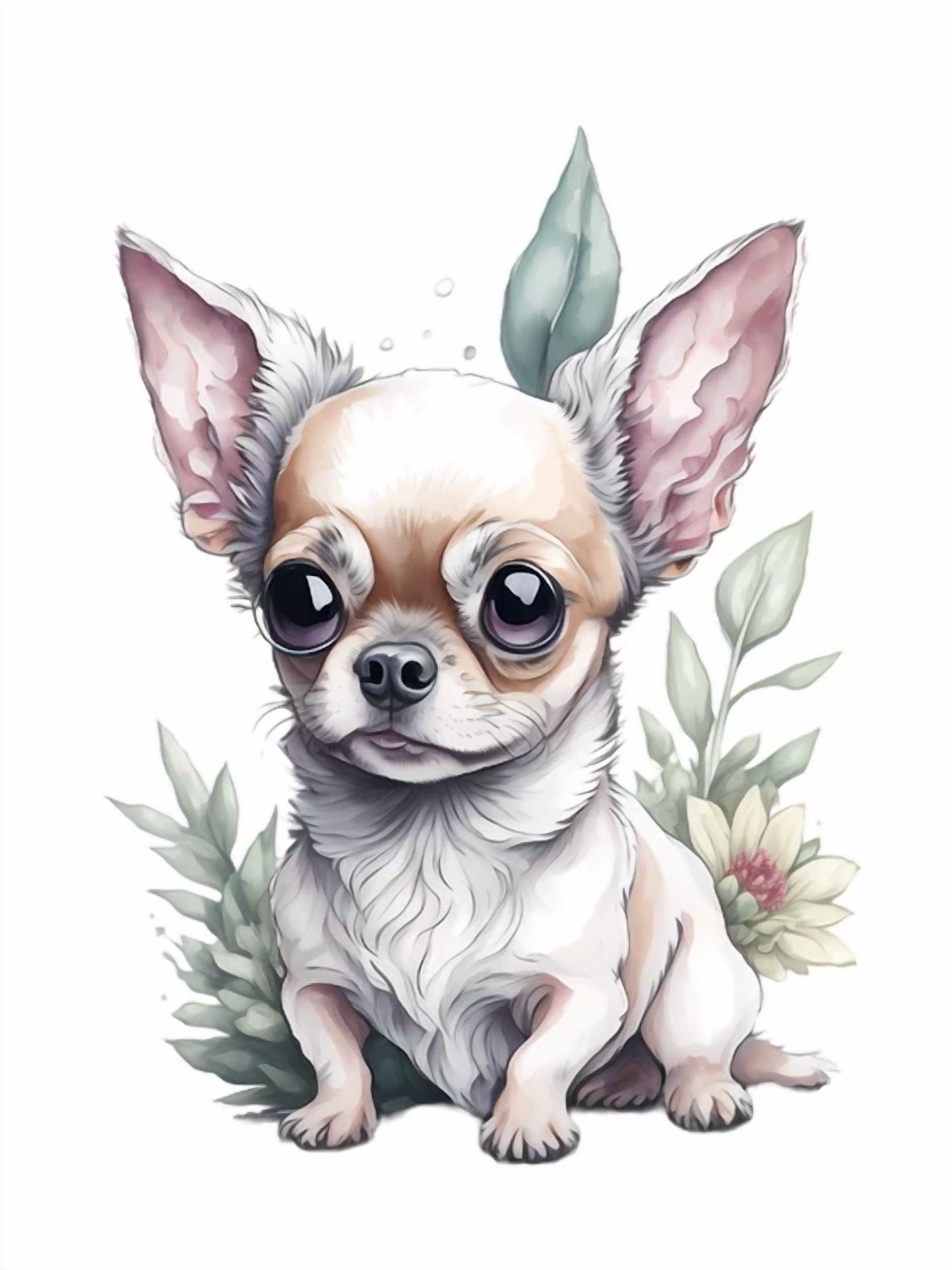 DOPASTICKER Huge Chihuahua Car Sticker Dog Sticker Phone Sticker, Latop ...