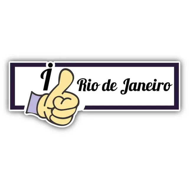 DOPASTICKER I Like Rio De Janeiro Travel Slogan Sticker Decal Phone ...