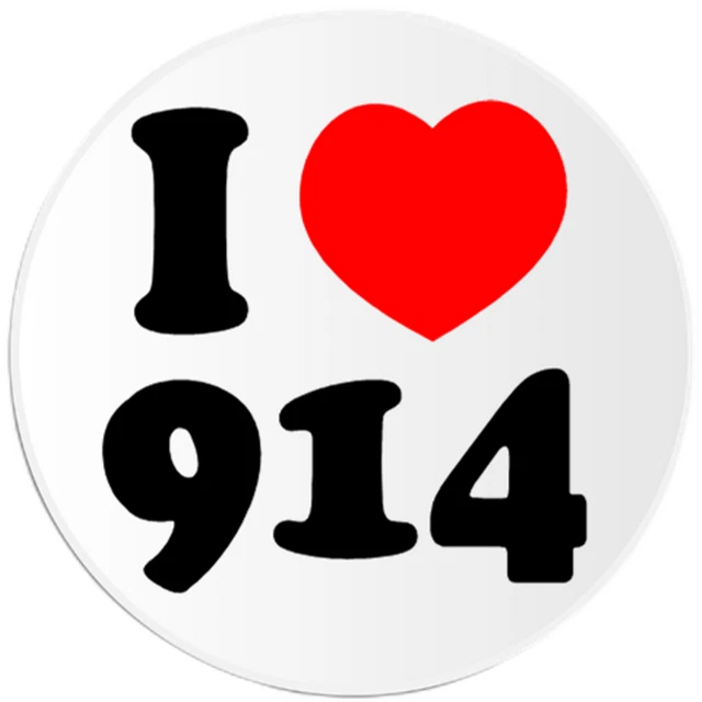 DOPASTICKER I Love 914 Sticker, Area Code Yonkers New York Ny Phone ...
