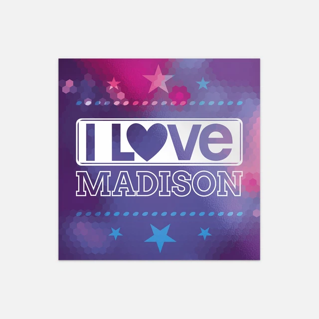 DOPASTICKER I Love Madison City United States Sticker Phone Water ...