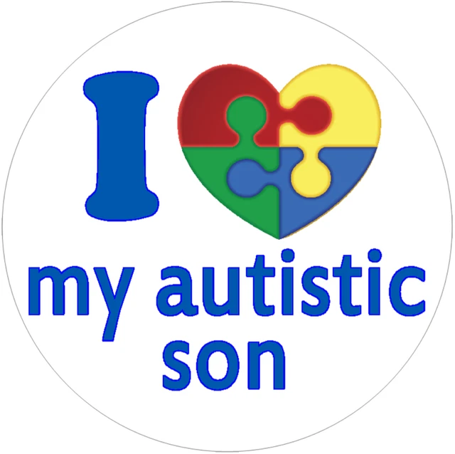 DOPASTICKER I Love My Autistic Son, Autism Phone Decal Water Bottle ...