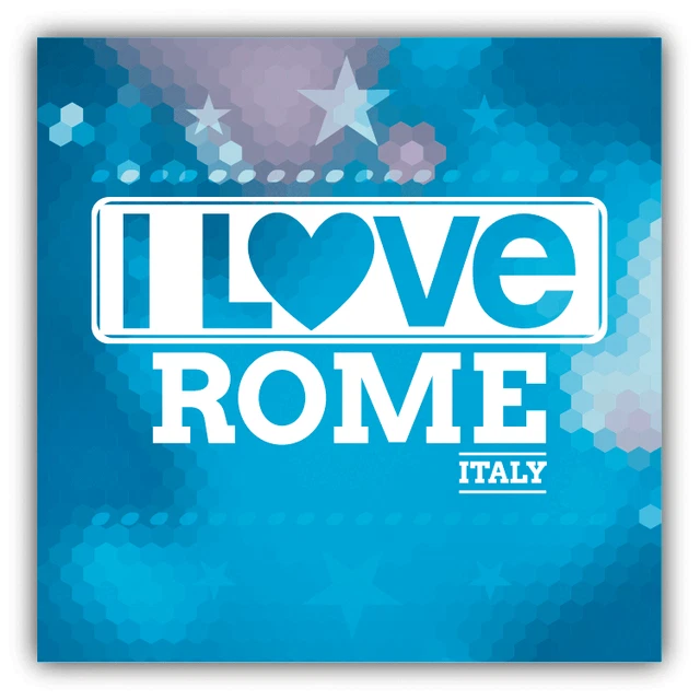 DOPASTICKER I Love Rome City Italy Car Sticker Phone Decal Water Bottle ...