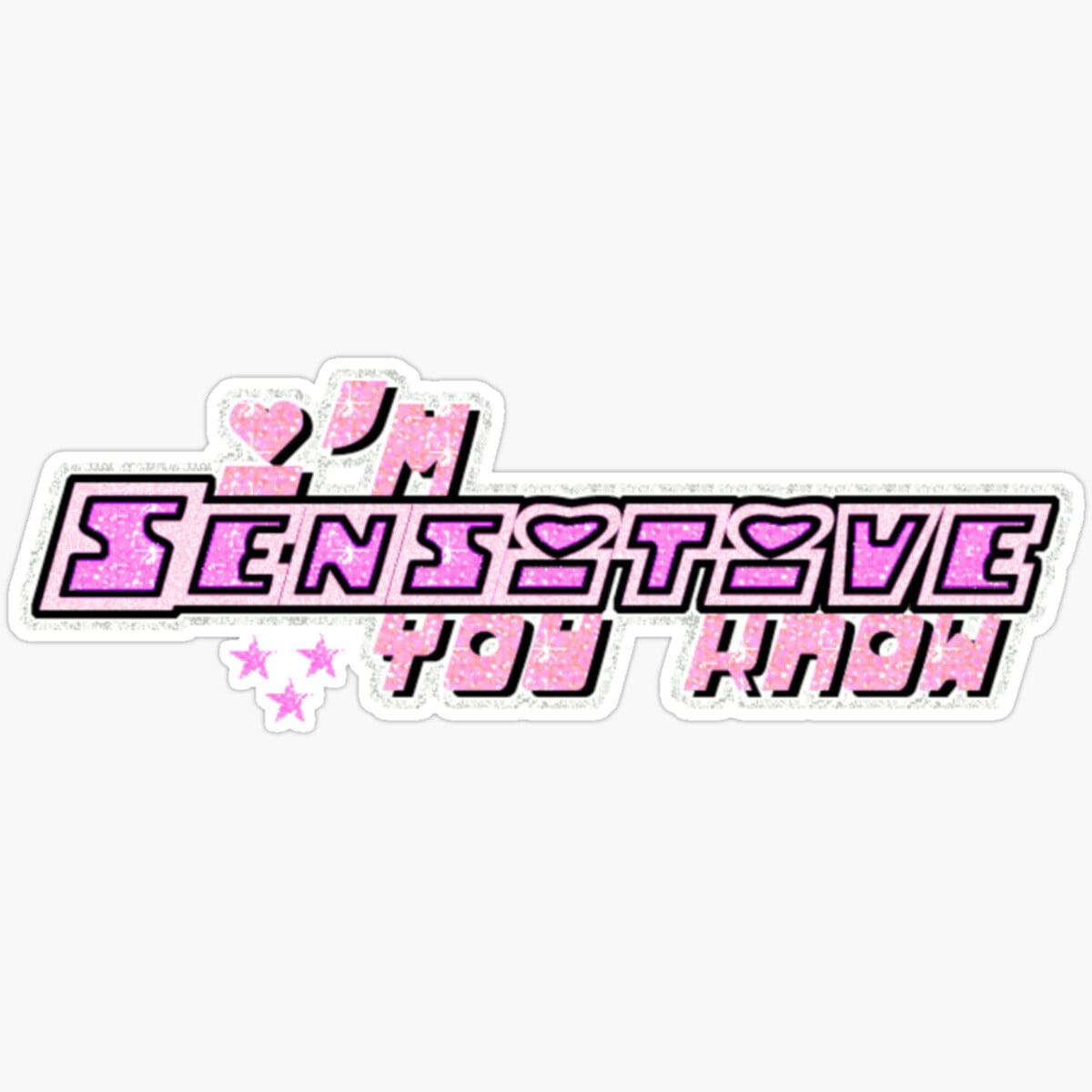 DOPASTICKER I'M Sensitive Sticker Decorative Laptop, Phone Stickers ...