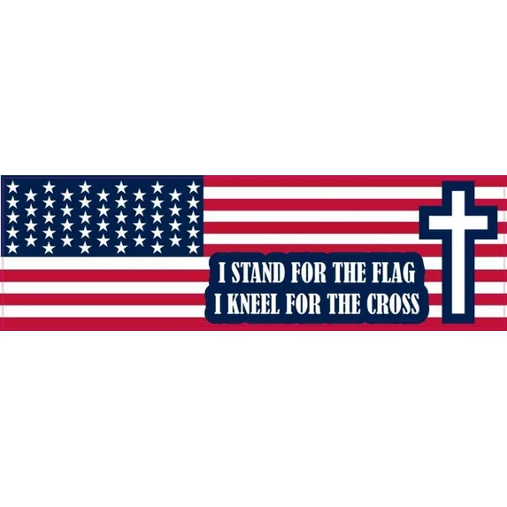 DOPASTICKER I Stand For The Flag I Kneel For The Cross Sticker Phone ...